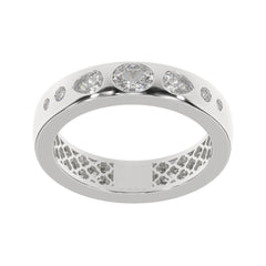 0.40 CTW Contemporary Bezel-Set Diamond Ring