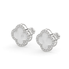 0.35 CTW Lab Grown Diamond Clover Diamond Earring
