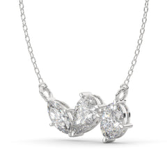 Three-Stone Mixed Shape Lab Grown Diamond Pendant