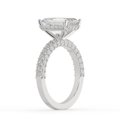 Luxury Emerald-Cut lab Grown Diamond Engagement Ring