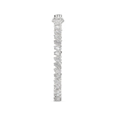 Alternating Marquise & Pear Bezel Lab Grown Diamond Tennis Bracelet