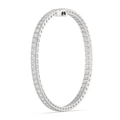 10 CTW Emerald Lab Diamond Classic Tennis Bracelet