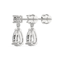 Classic Lab Grown Diamond Tear Drop Earring