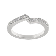 Pavé Diamond Open Wrap Diamond Band