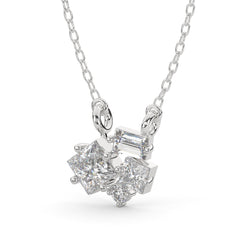 0.90 CTW Mixed-Cut Lab Grown Diamond Pendant