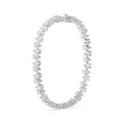 Up & Down Pear Shape Lab Grown Diamond Tennis Bracelet