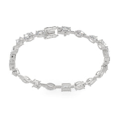 9.90 CTW Multishape Lab Grown Diamond Tennis Bracelet