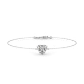 Heart Lab Diamond Solitaire Bracelet
