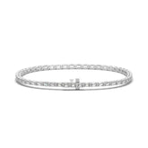 3.20 CTW Emerald Lab Diamond Classic East West Tennis Bracelet