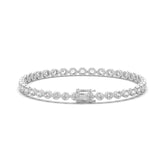 3.44 CTW Round Lab Diamond Classic Bezel Tennis Bracelet