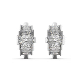 0.70 CTW Baguette Lab Diamond Stunning Hoops Earrings