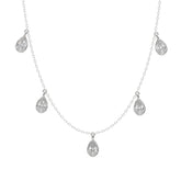 Pear Lab Grown Station Diamond Necklace