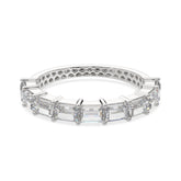 1.35 CTW Baguette Half Eternity Ring