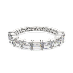 1.35 CTW Baguette Half Eternity Ring