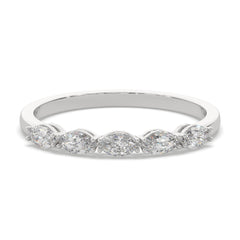 0.40 CTW Marquise Diamond Five Stone Eternity Ring