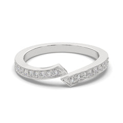 Pavé Diamond Open Wrap Diamond Band