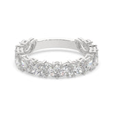 2.45 CTW Marquise & Round Diamond Floral Eternity Band