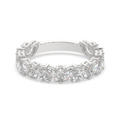 2.45 CTW Marquise & Round Diamond Floral Eternity Band
