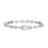 9.90 CTW Multishape Lab Grown Diamond Tennis Bracelet