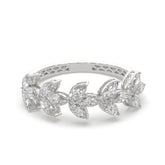 1.50 CTW Marquise Diamond Floral Eternity Ring