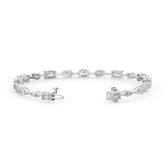 5.70 CTW Multishape Lab Grown Diamond Tennis Bracelet