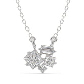 0.90 CTW Mixed-Cut Lab Grown Diamond Pendant