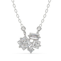 0.90 CTW Mixed-Cut Lab Grown Diamond Pendant
