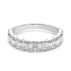 2.75 CTW Emerald Half Eternity Ring