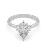 Pear Lab Diamond Solitaire Engagement Ring