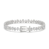 Up & Down Pear Shape Lab Grown Diamond Tennis Bracelet