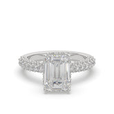 Luxury Emerald-Cut lab Grown Diamond Engagement Ring