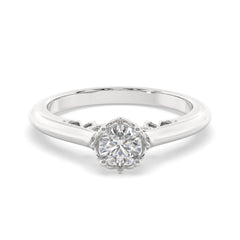 Classic Solitaire Round Lab Grown Diamond Engagement Ring