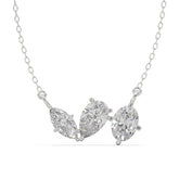 Three-Stone Mixed Shape Lab Grown Diamond Pendant