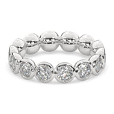 2.10 CTW Round Bezel Eternity Ring