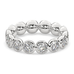 2.10 CTW Round Bezel Eternity Ring