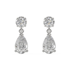 Classic Lab Grown Diamond Tear Drop Earring