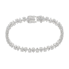 Up & Down Pear Shape Lab Grown Diamond Tennis Bracelet