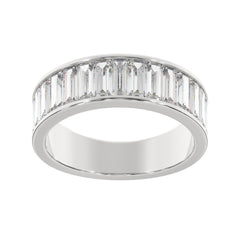 3.00 CTW Channel-Set Baguette Lab Grown Diamond Eternity Ring