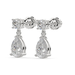 Classic Lab Grown Diamond Tear Drop Earring