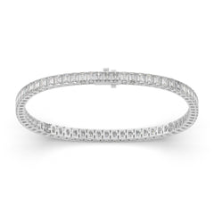 8.30 CTW Emerald Lab Diamond Classic Tennis Bracelet
