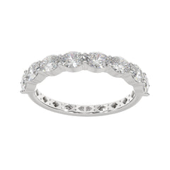 1.20 CTW Oval Half Eternity Ring