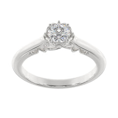 Classic Solitaire Round Lab Grown Diamond Engagement Ring
