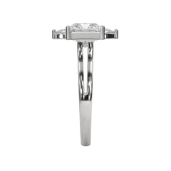 Two-Stone Marquise and Princess Cuts Lab Grown Diamond Engagement Ring