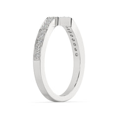 Pavé Diamond Open Wrap Diamond Band