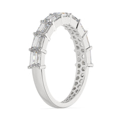 1.35 CTW Baguette Half Eternity Ring