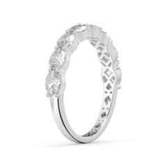 1.20 CTW Oval Half Eternity Ring