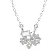 0.90 CTW Mixed-Cut Lab Grown Diamond Pendant