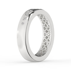 0.40 CTW Contemporary Bezel-Set Diamond Ring