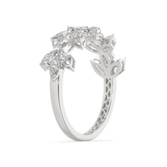 1.50 CTW Marquise Diamond Floral Eternity Ring