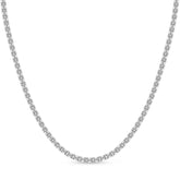 Emerald Lab Diamond Classic Tennis Necklace